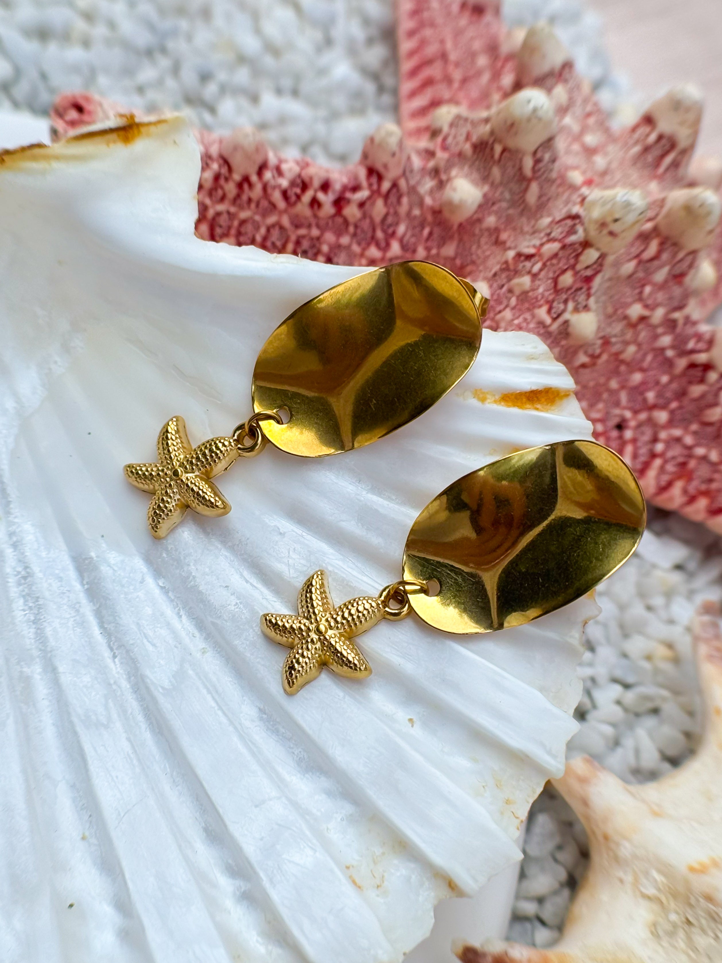 Orecchino Stella Marina gold