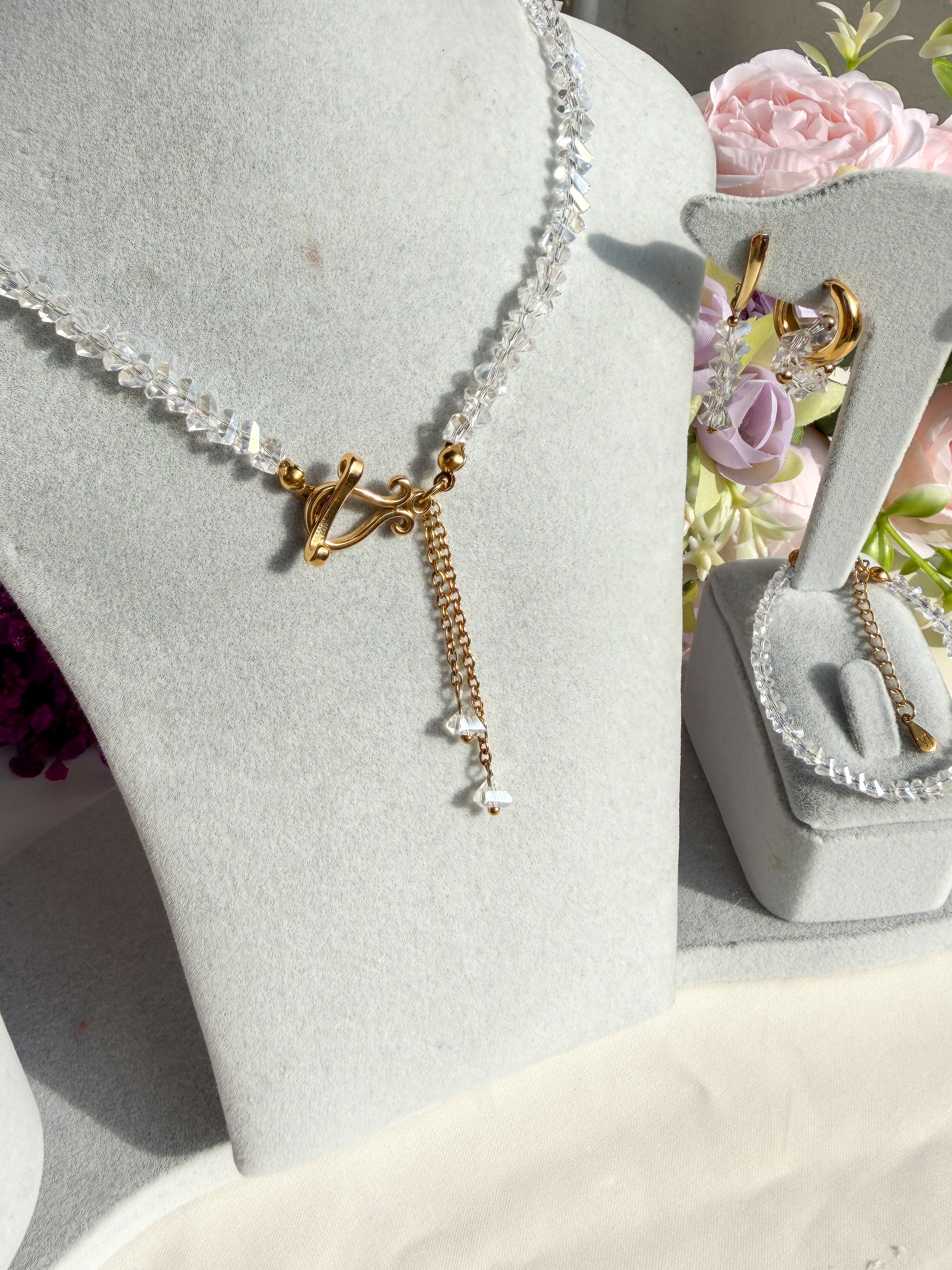 Collana Cristalli Gold