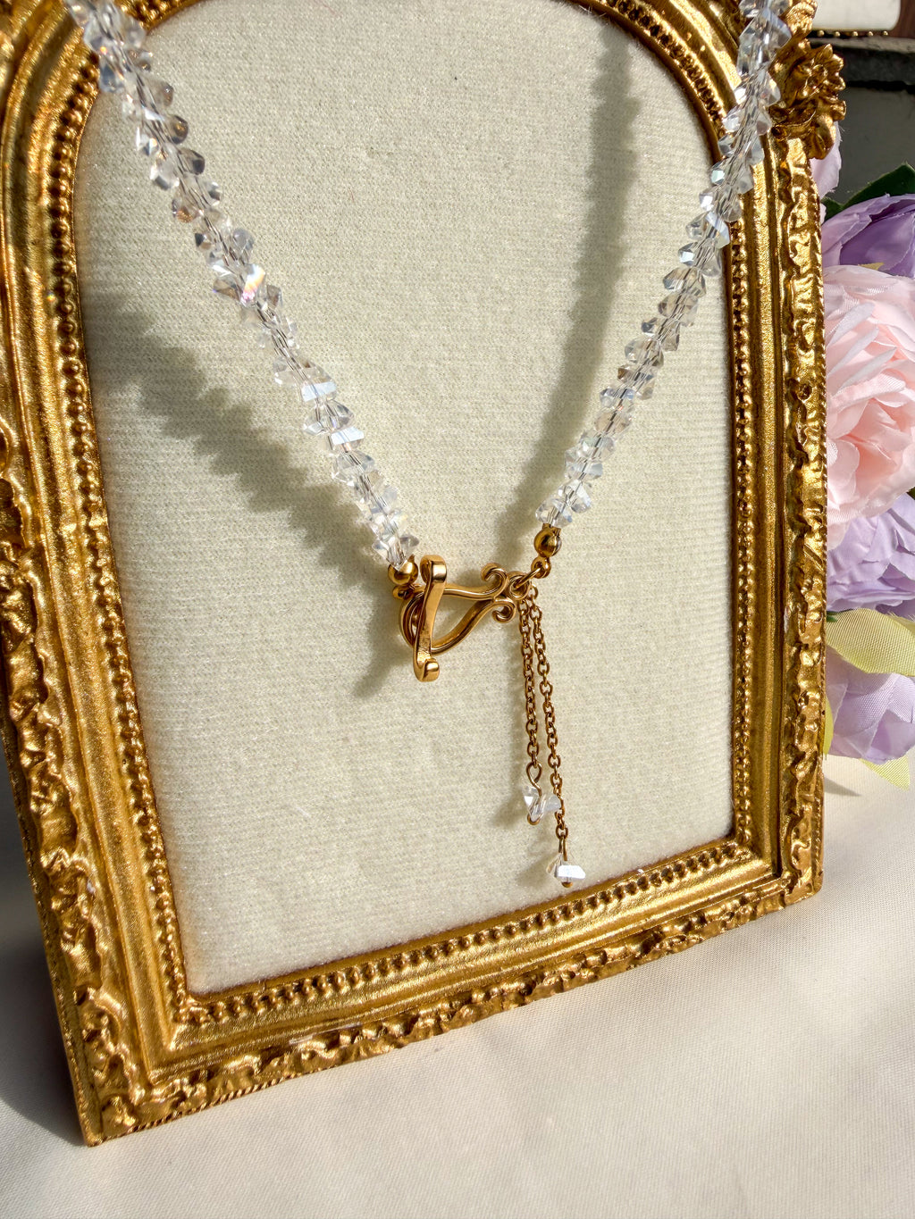 Collana Cristalli Gold