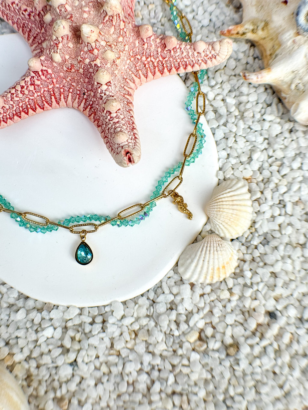 Gold Coral Necklace