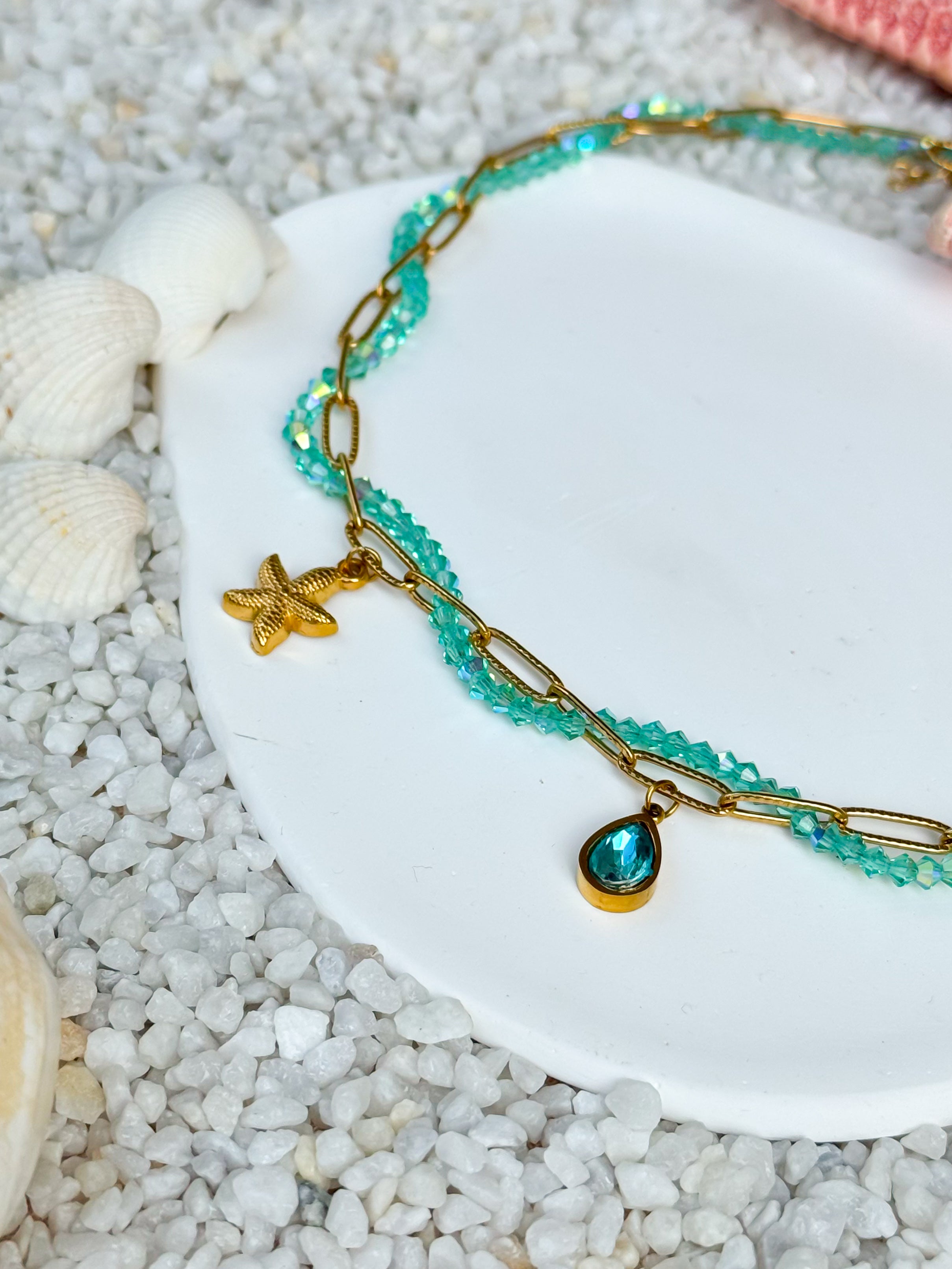 Collana Corallo gold