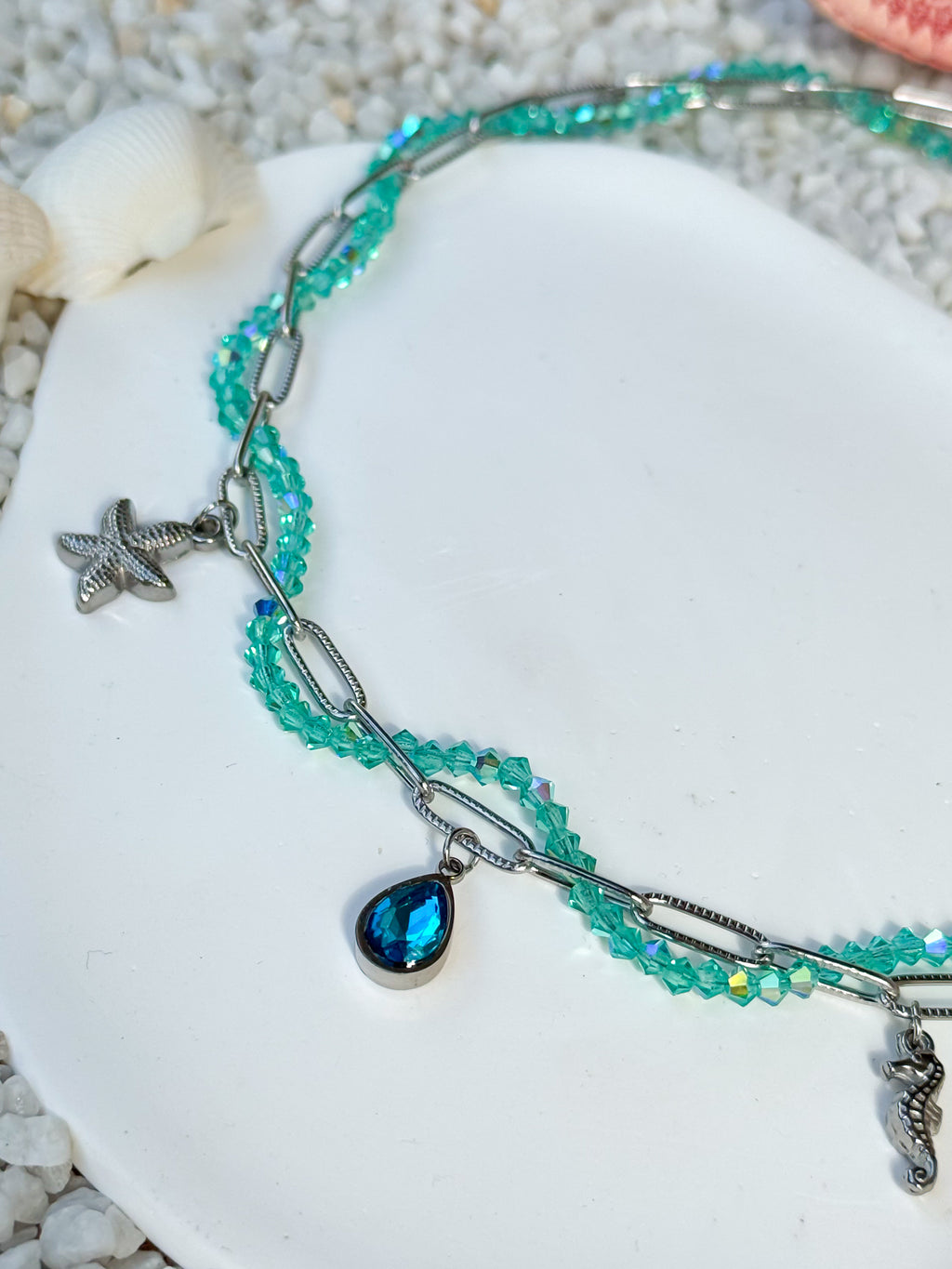 Silver Coral Necklace