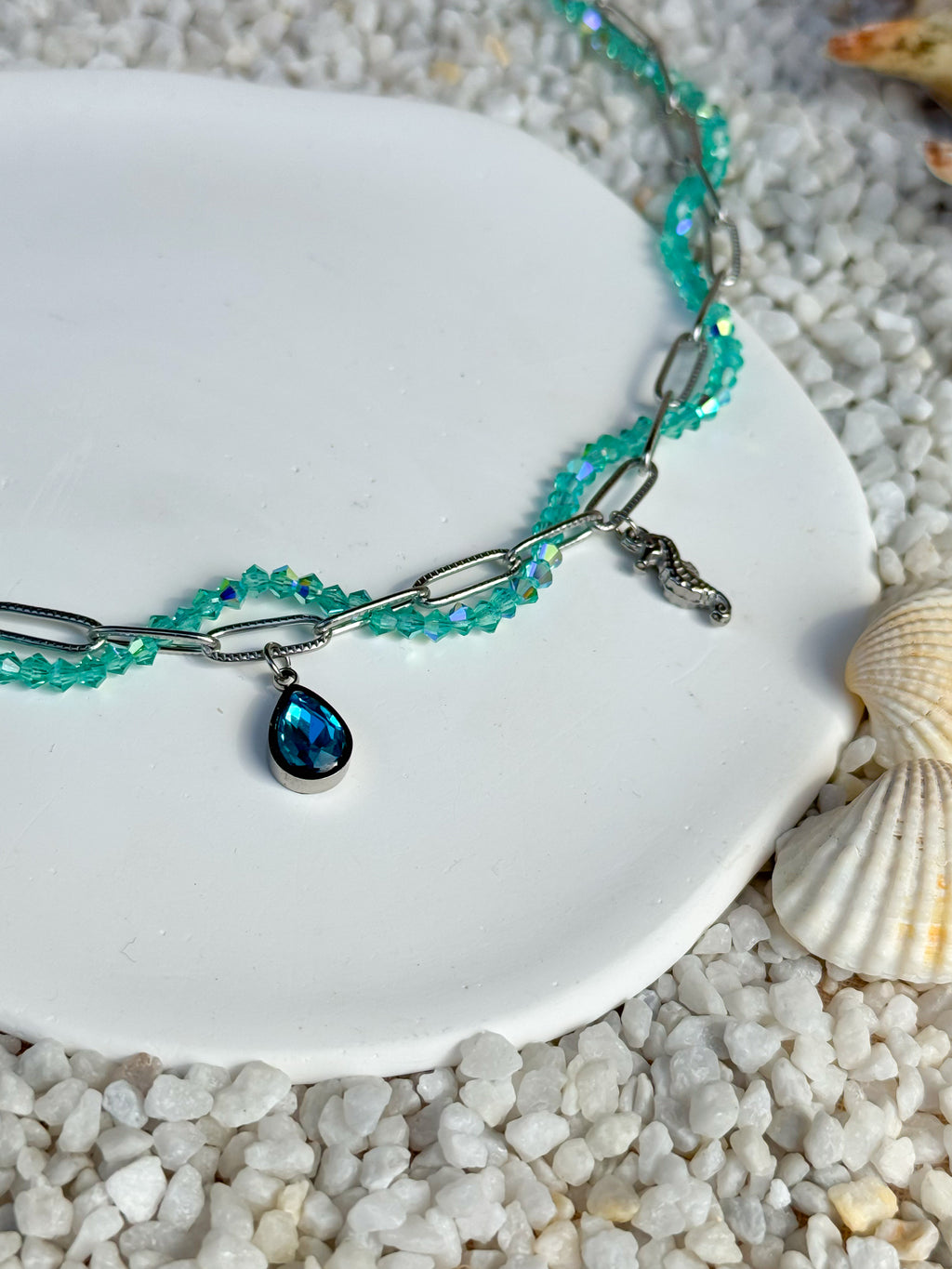 Silver Coral Necklace