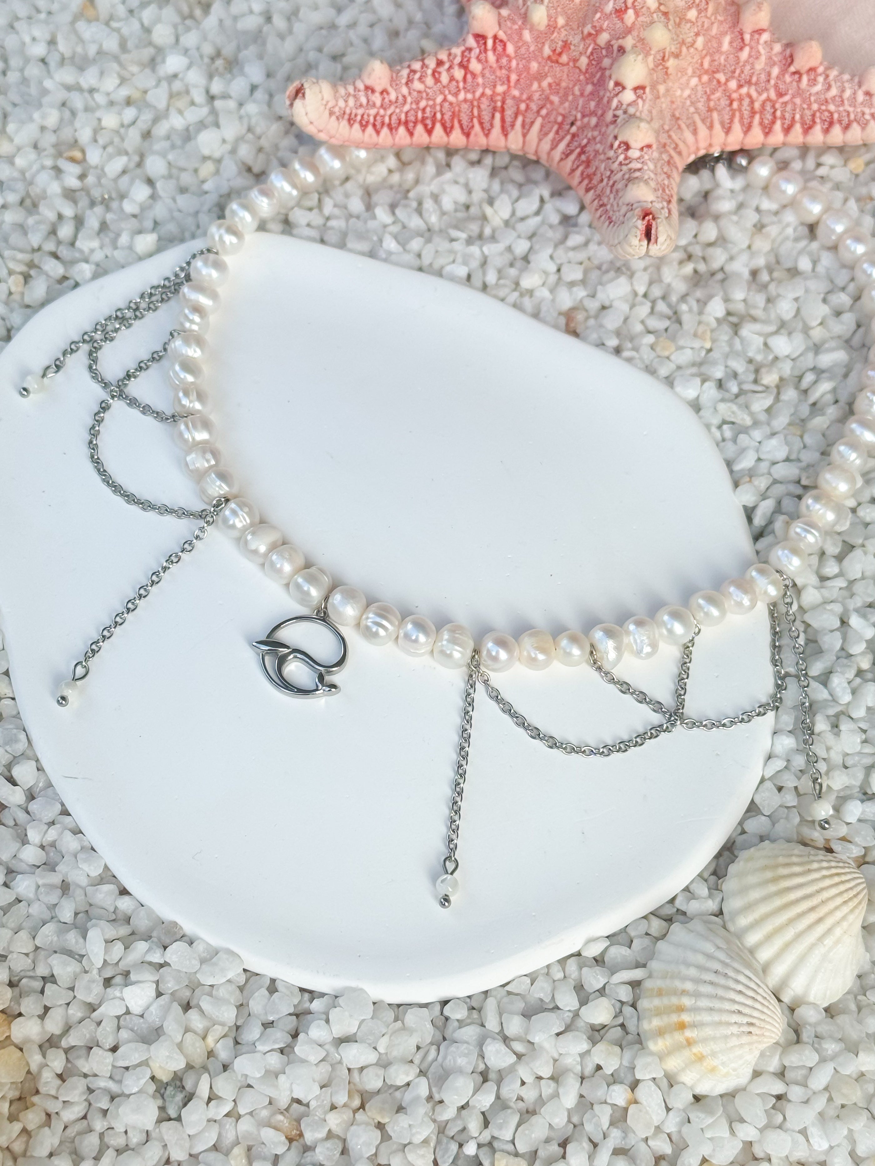 Collana Delfino silver