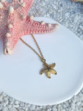 Gold Starfish Necklace