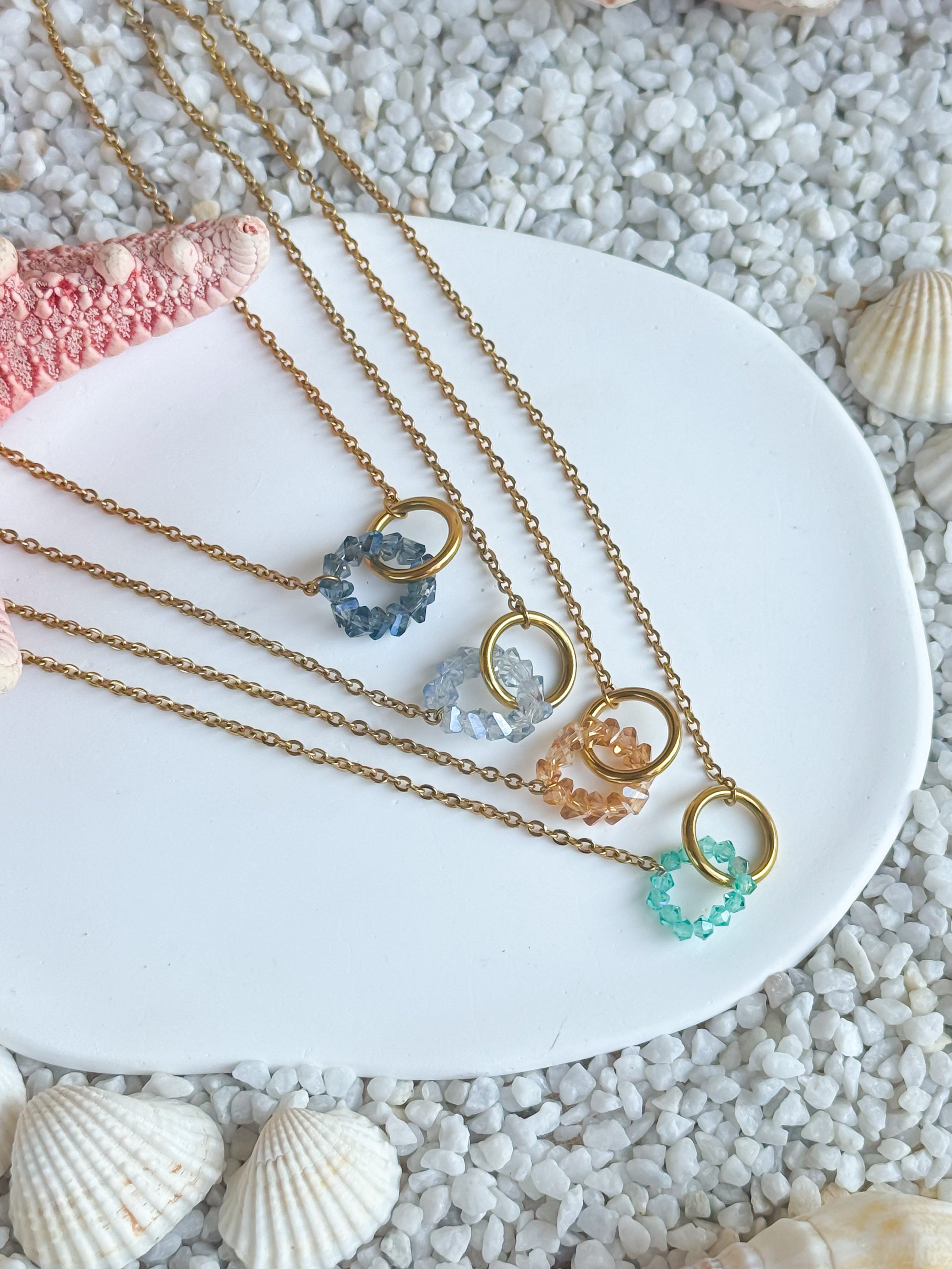 Collana Onde Gemelle gold