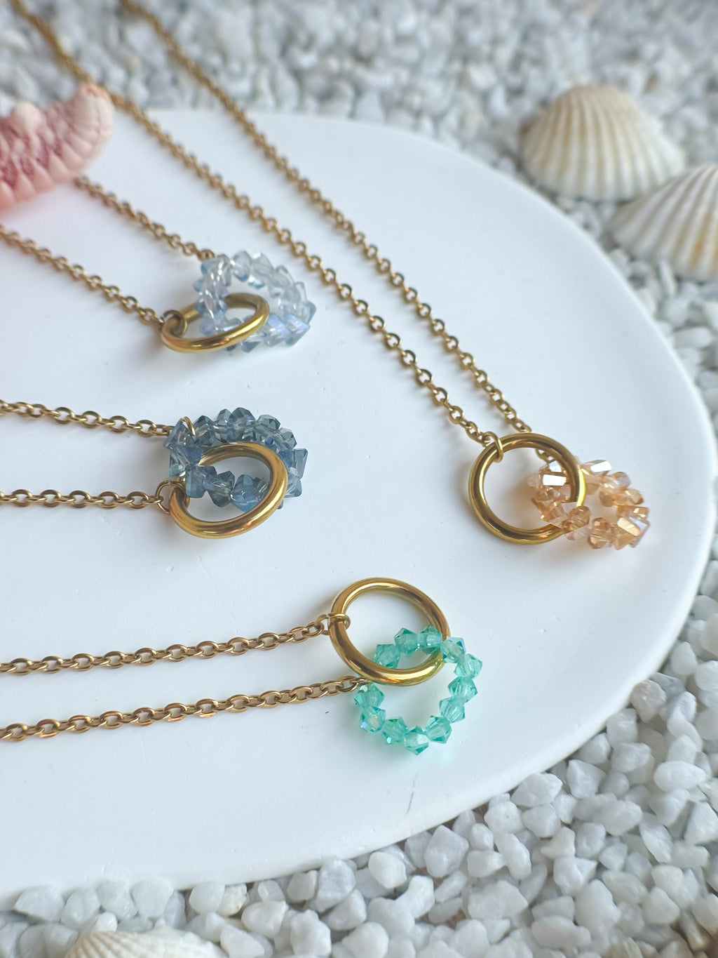 Twin Waves Gold Necklace