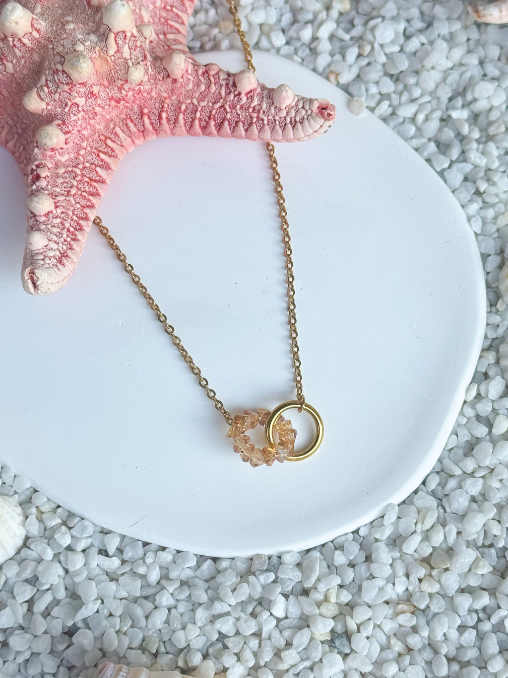 Twin Waves Gold Necklace