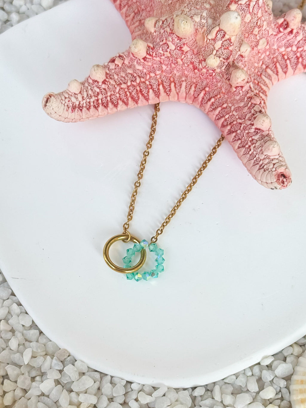 Twin Waves Gold Necklace